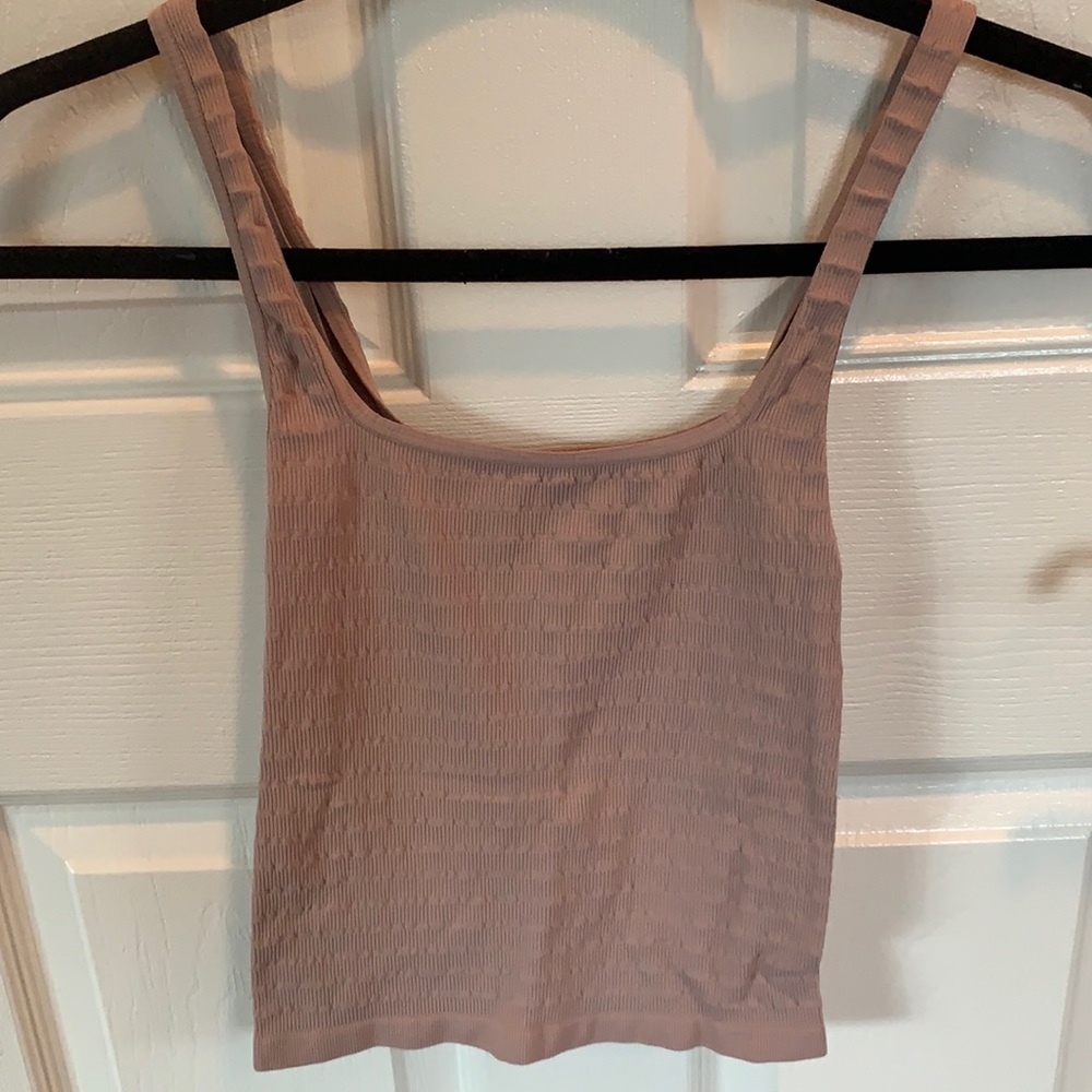 Free People Square One Nude Seamless tank top